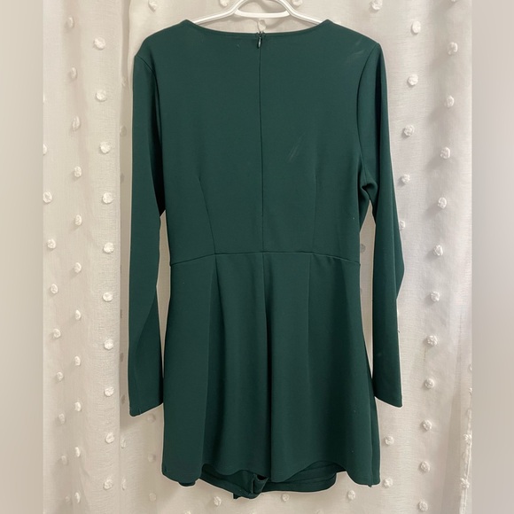 Forest Green Dressy Forever21 Romper - Picture 5 of 6
